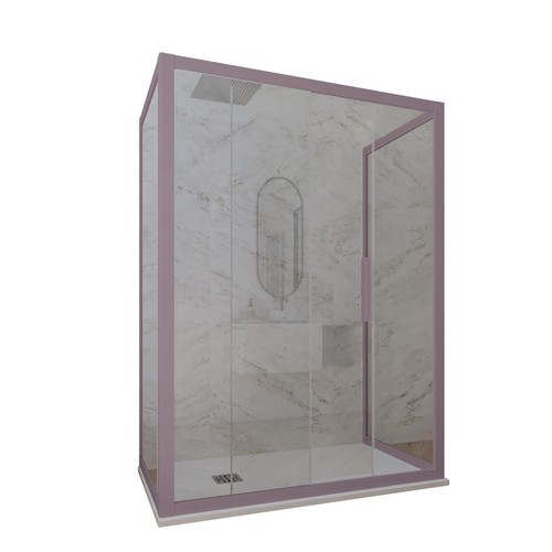 Box doccia lati - 3, lavanda
