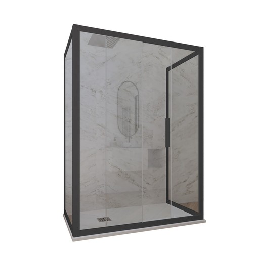 Box doccia lati antracite - doccia,